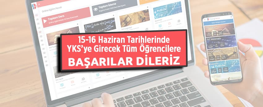 YKS'ye katılacak öğrencilerimize başarılar dileriz