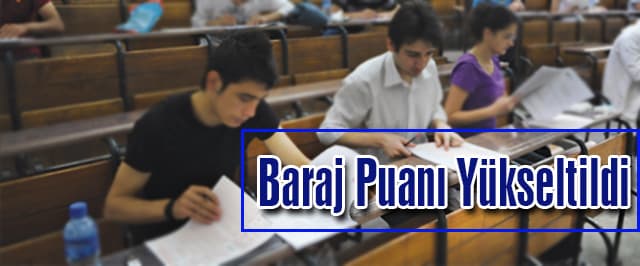 Baraj puanı yükseltildi