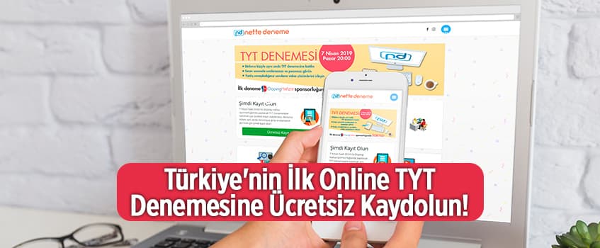 Nette Deneme'yle Online TYT Denemesi