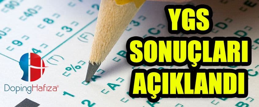 YGS SONUÇLARI AÇIKLANDI!